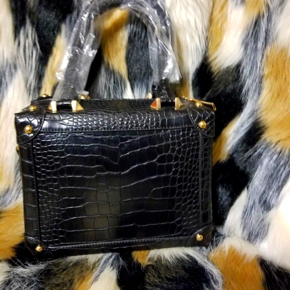 Croc Print Purse